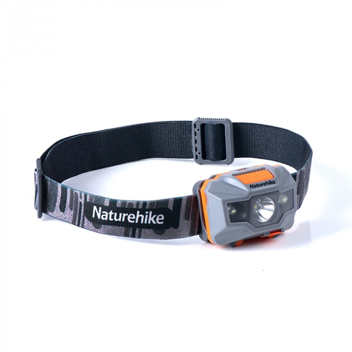 Фонарь налобный NATUREHIKE TD-02, 150lm, оранжево-серый