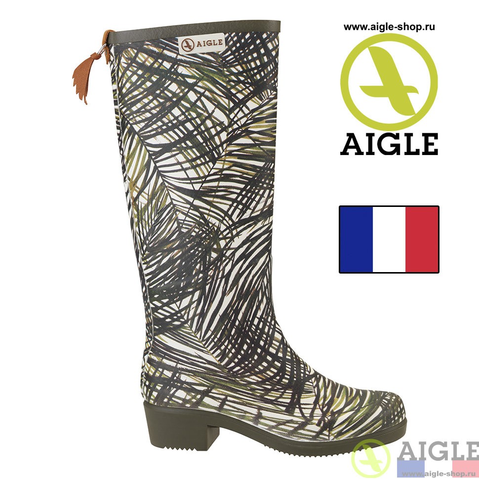 Женские сапоги из каучука AIGLE Miss Juliette Print