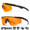 Тактические очки для стрельбы с баллистической защитой WILEYX Saber Advanced Matte Black (Grey-Rust)