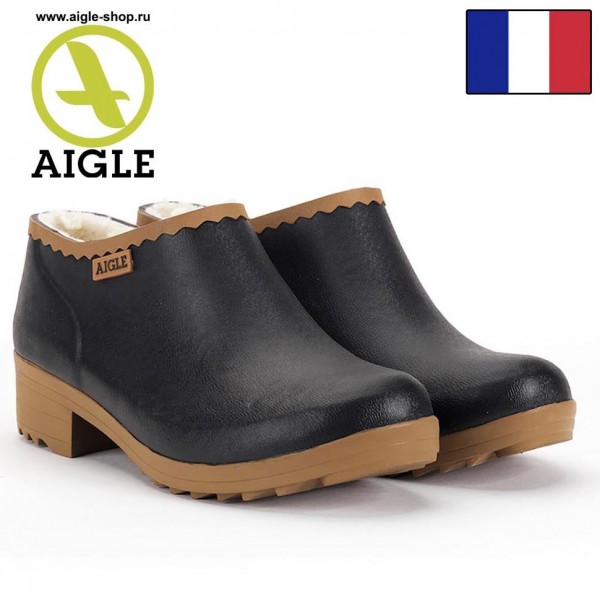 Женские калоши утепленные AIGLE Victorine Sabotin