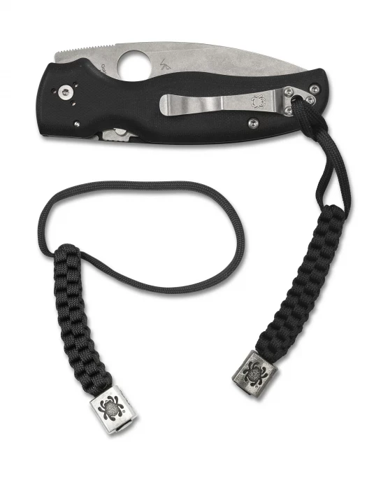 Темляк SPYDERCO Bead Square + Lanyard black