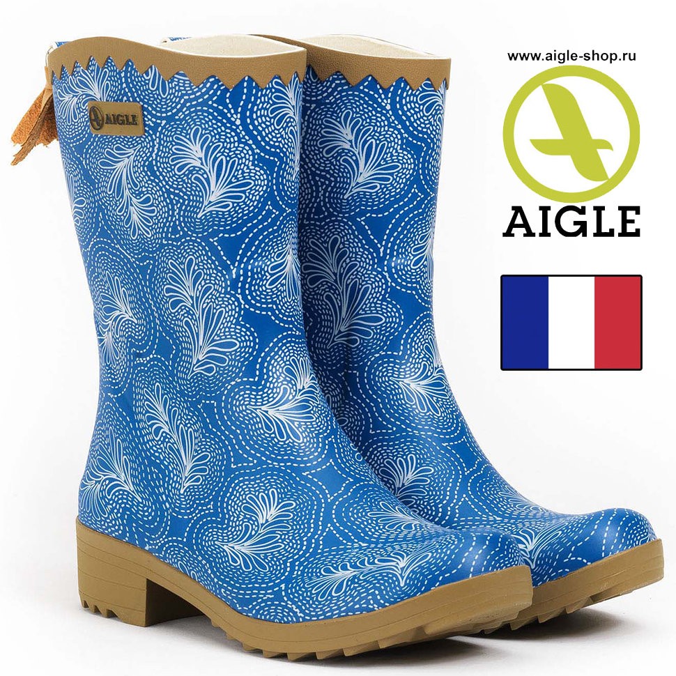 Каучуковые сапоги AIGLE Victorine Bottillon