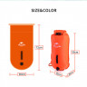 Гермомешок NATUREHIKE надувной, 18L, 50х25х20см, оранжевый